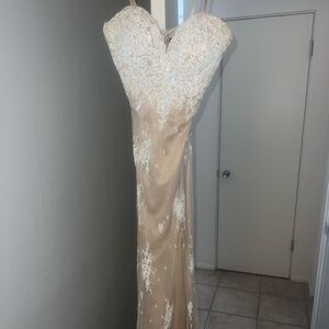 Lace prom dress